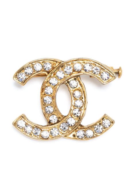 chanel crystal brooches|pre owned chanel brooches.